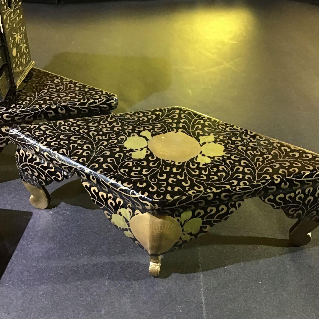 大名金蒔絵雛道具7点　江戸時代　　　B I