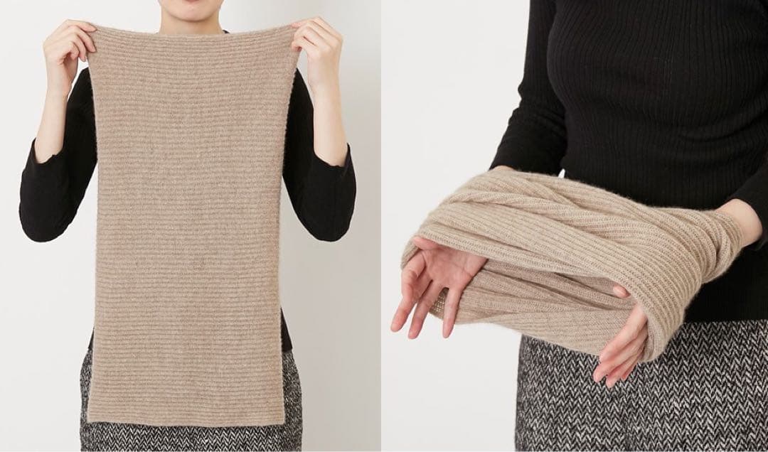 ハート オブ モンゴリア　カシミヤ　スヌード