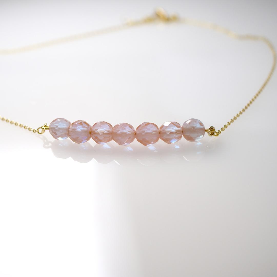 【専用】アンティークサフィレット　7粒ビーズネックレス