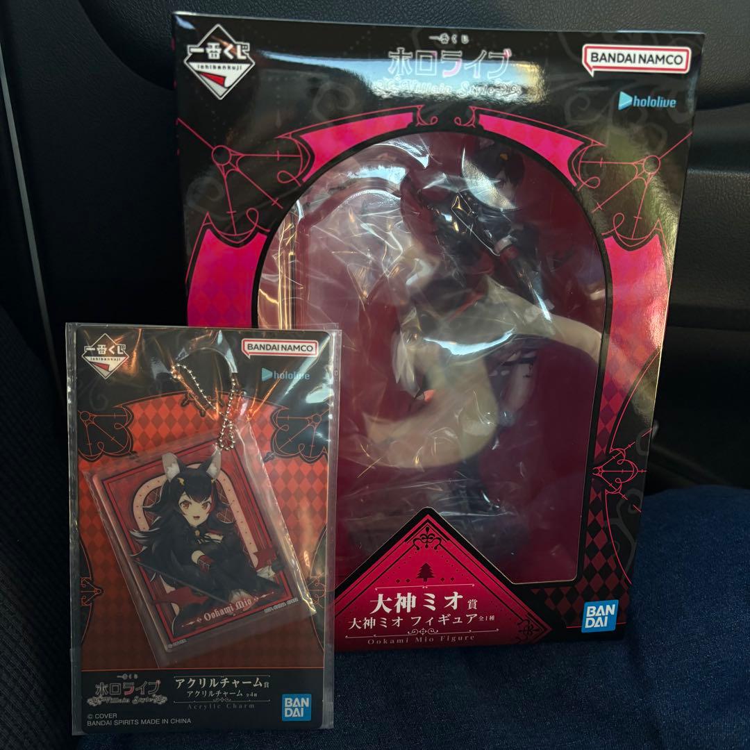一番くじ ホロライブ 大神ミオ フィギュア アクリルチャーム 2点セット