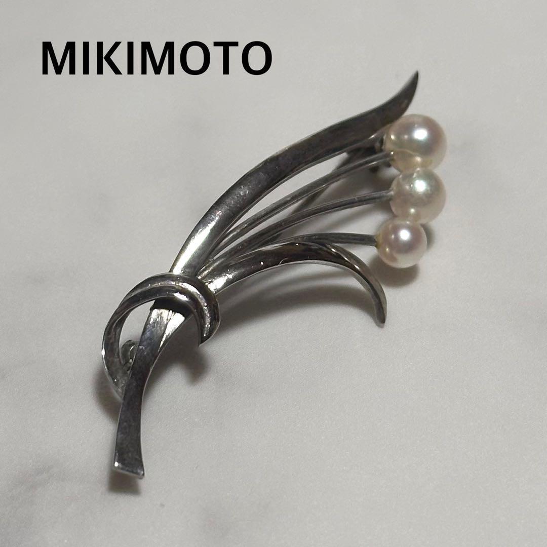 ミキモト ブローチ 花束 パール 真珠 刻印あり アクセサリー 華やか