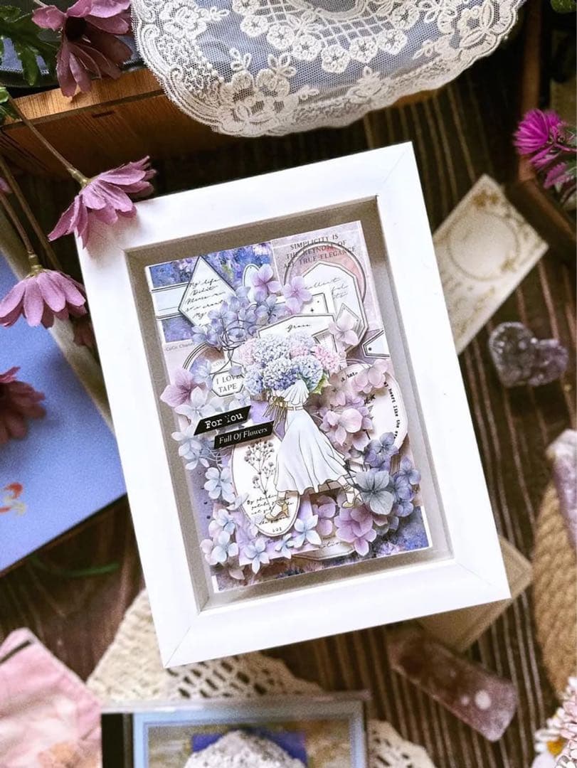 ⭐️SALE⭐️loidesign《詠花》海外マスキングテープ　マステ 【1713】