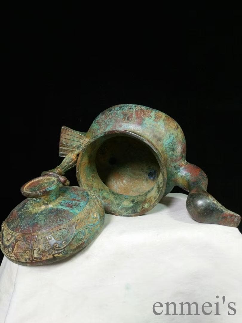 中国古美術 西周 青銅器 匍雁形盉 禮器 酒器 銘文 邢国 周代 古代青銅 古玩