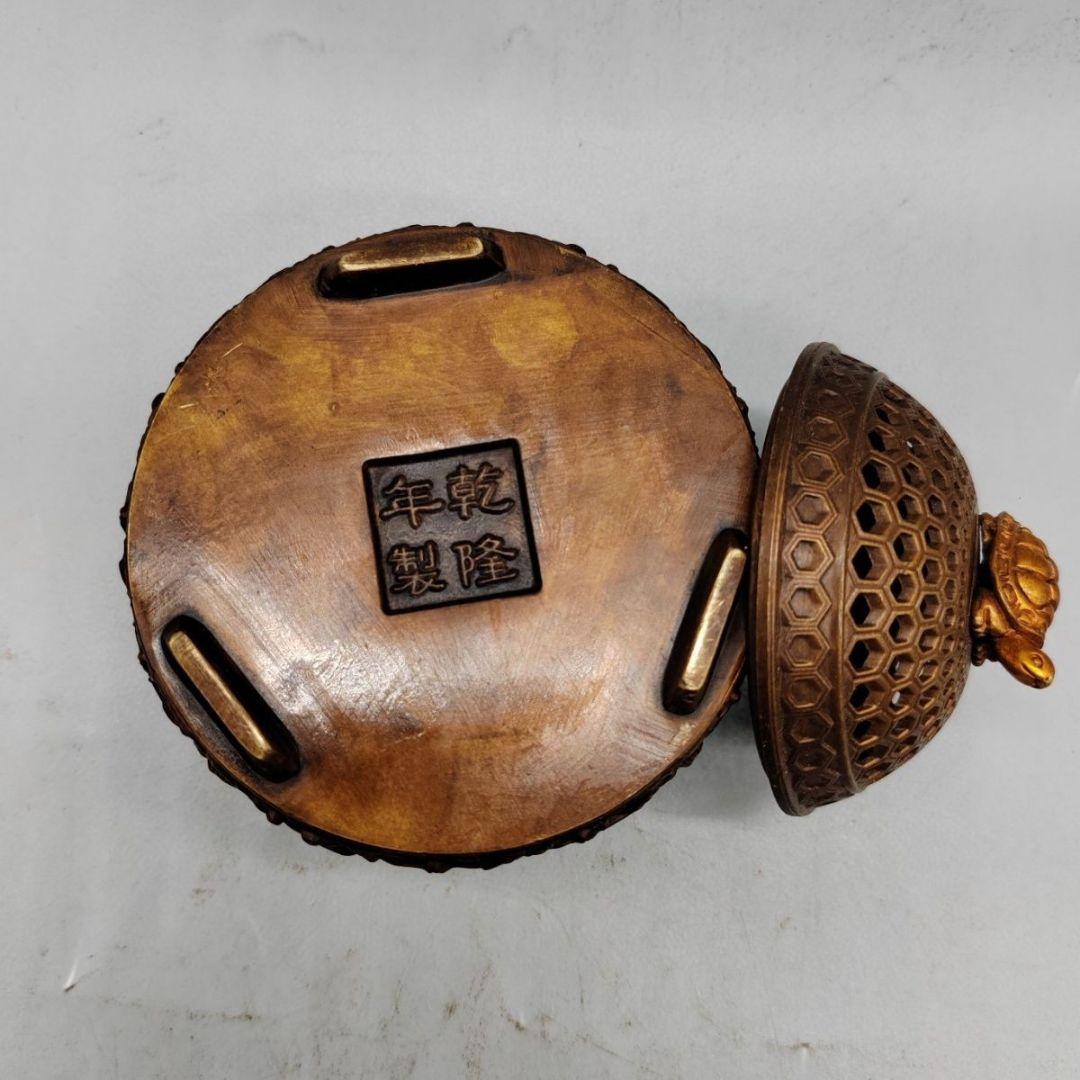 香炉 千亀鶴薫香炉 茶室香炉 香道具 銅製品 装飾品 工芸品 置物