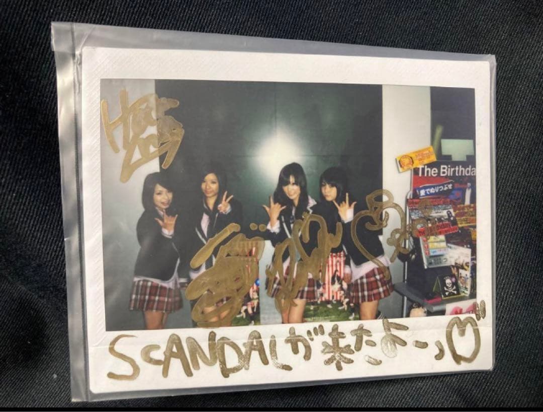 SCANDAL サイン入りチェキ写真