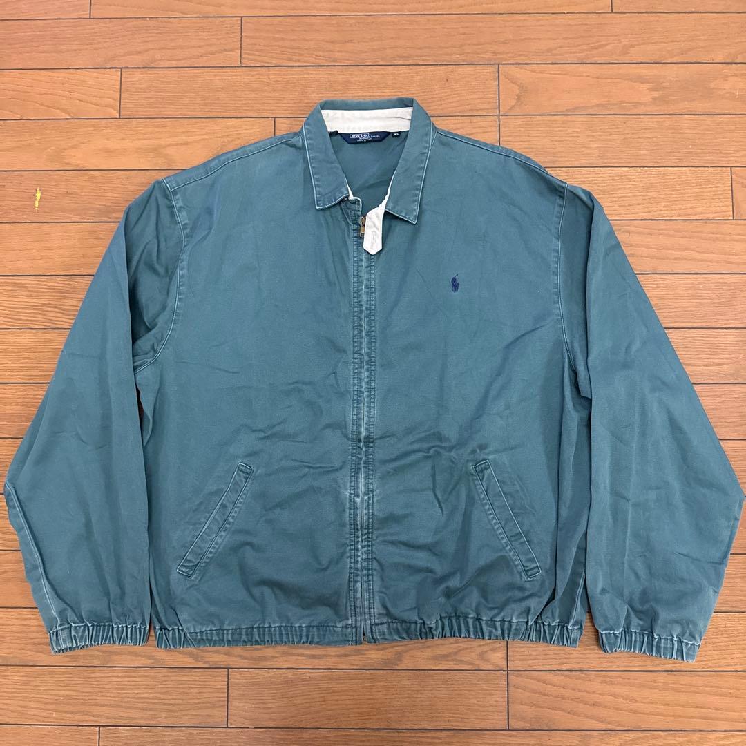 80s POLO RALPH LAURENスイングトップ USA製 グリーン