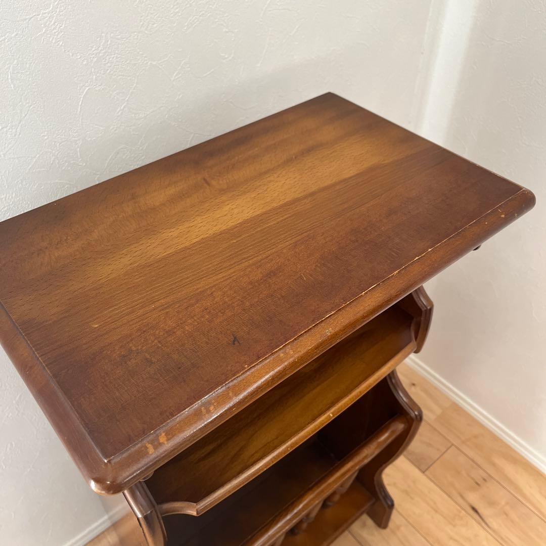 カリモク　マガジンラック　電話台　スリッパラック