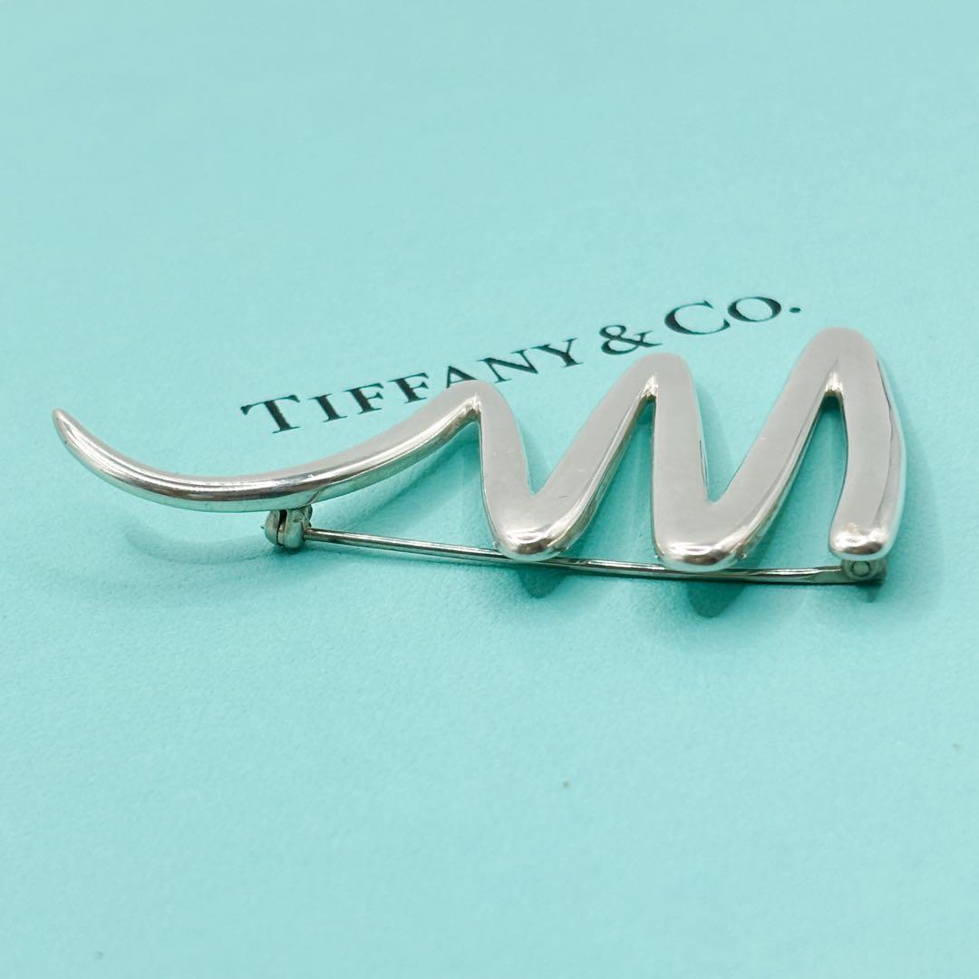美品 稀少 ラージサイズ★ ティファニー スクリブル ブローチ SV925