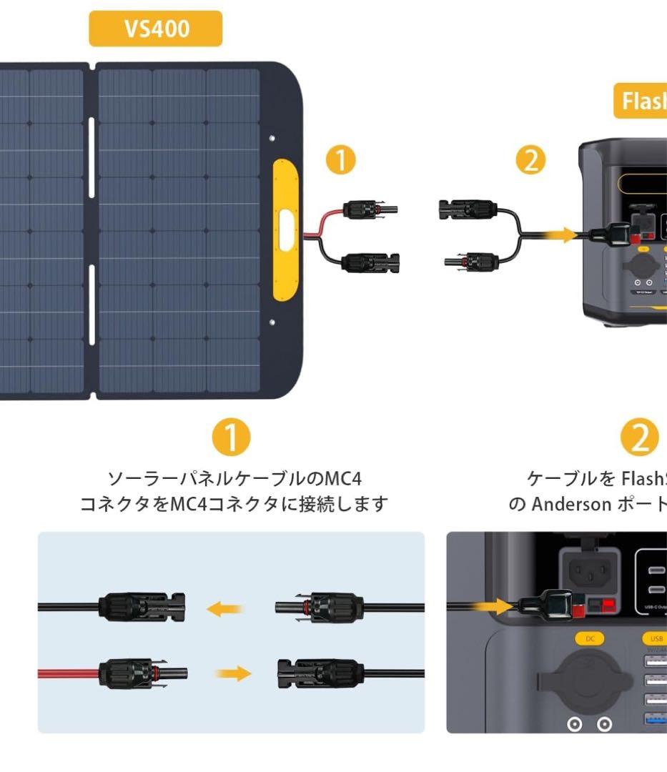 VTOMAN ETFE ソーラーパネル【VS400】400W