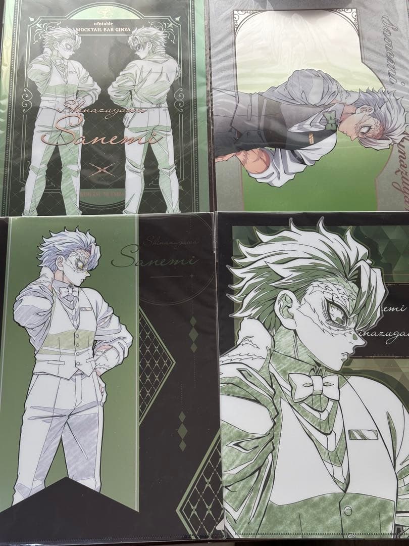 モクテルバー　不死川実弥　メタリッククリアファイル　ロト　鬼滅の刃　セット