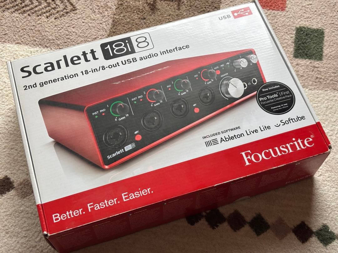 DTM・DAW Focusrite Scarlett 18i8 2gen