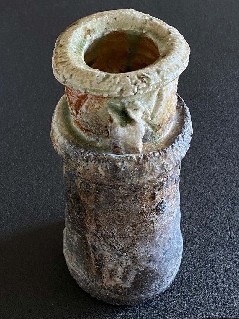 信楽焼　花瓶　花器　花入　井村侊生　　#3408