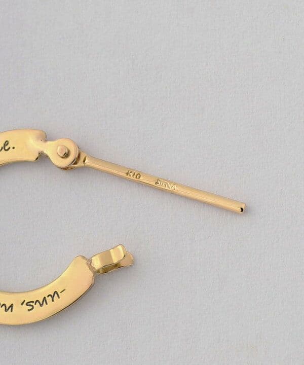 新品未使用♡シエナロゼ レターフープピアス 10k SIENA ROSE