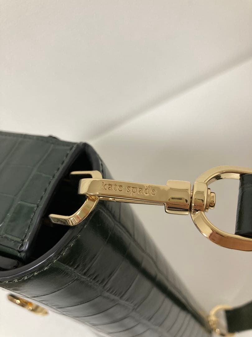 kate spade ダークグリーン ショルダーバッグ