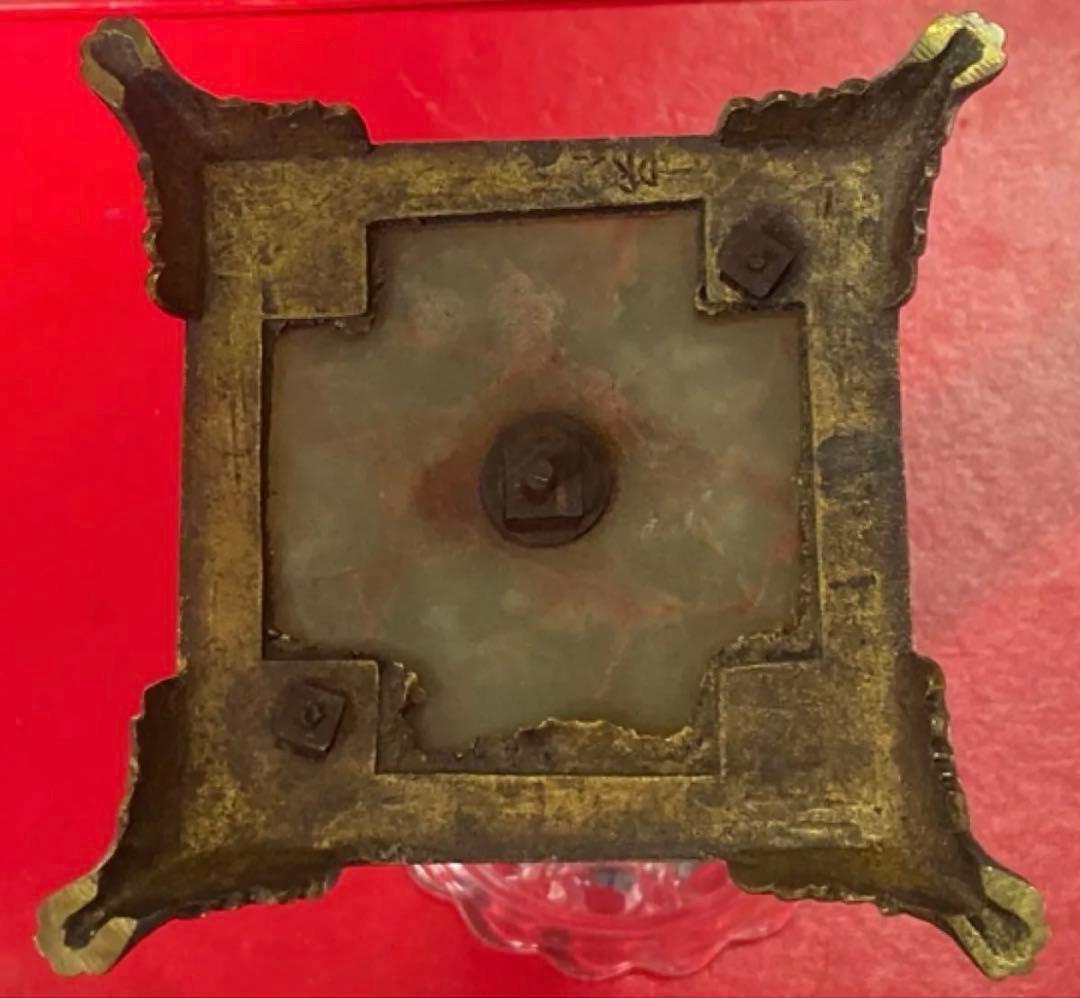 バカラ ディアマンピエーリー ブロンズ装飾 アンティーク 花器