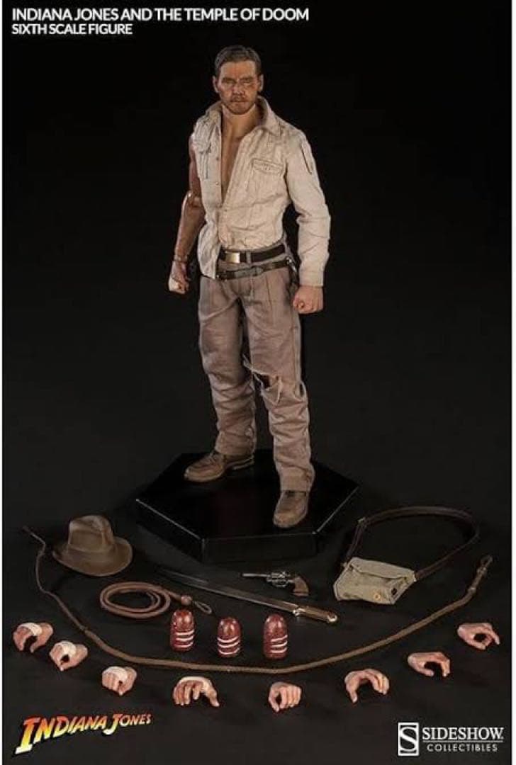 新品未開封 1/6 サイドショウ【インディ・ジョーンズ 魔宮の伝説】ホットトイズ