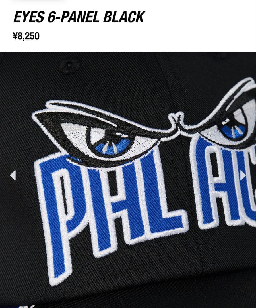 帽子 Palace skateboards EYES 6-PANEL BLACK