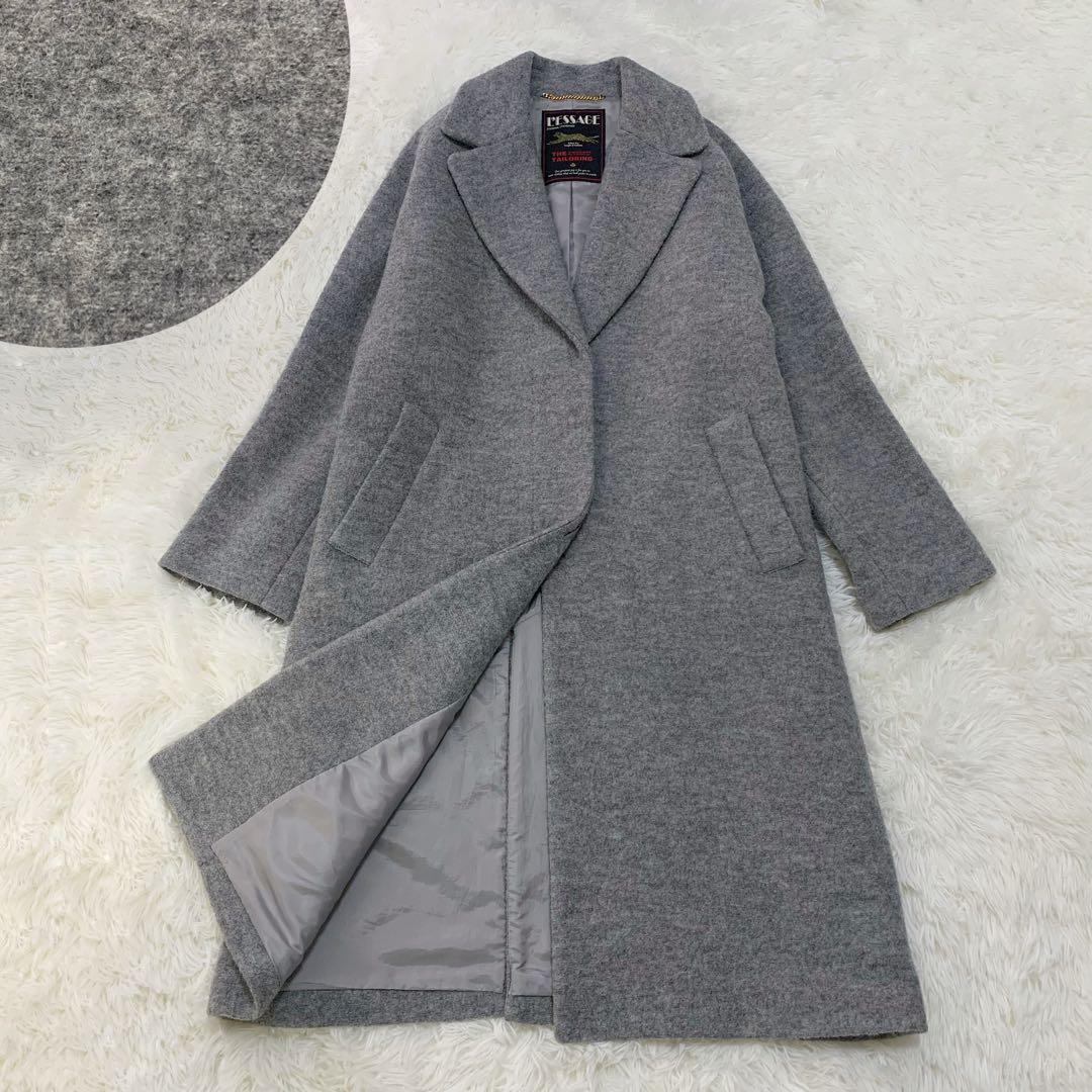 ジャーナルスタンダード レサージュ ウール 100% チェスターロング コート