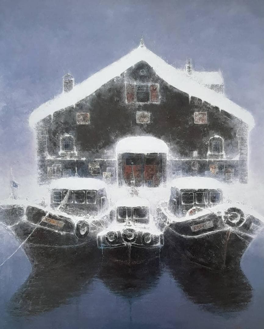 戸狩公久、「北幻」、希少画集の額装画、四季、風景、人気作品