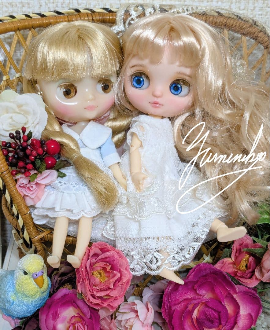 ❀カスタムアイシードール ❀ミディちゃん✴ドレス花冠付き