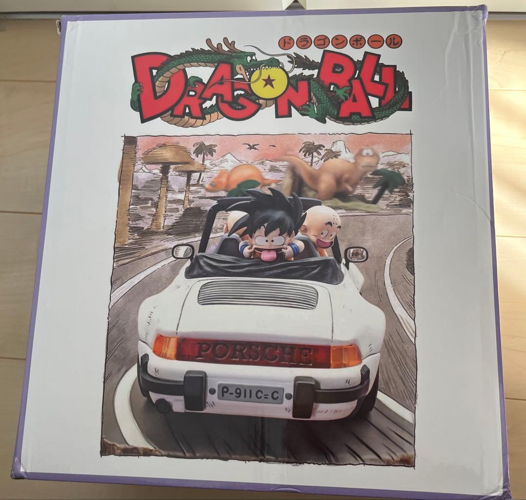 ドラゴンボール　孫悟空＆クリリン＆亀仙人ポルシェ911のガレージキットフィギュア