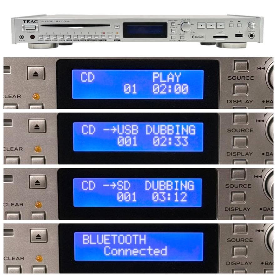 2023年製・TEAC CD-P750 SD/USB/AM/FM・CDプレーヤー