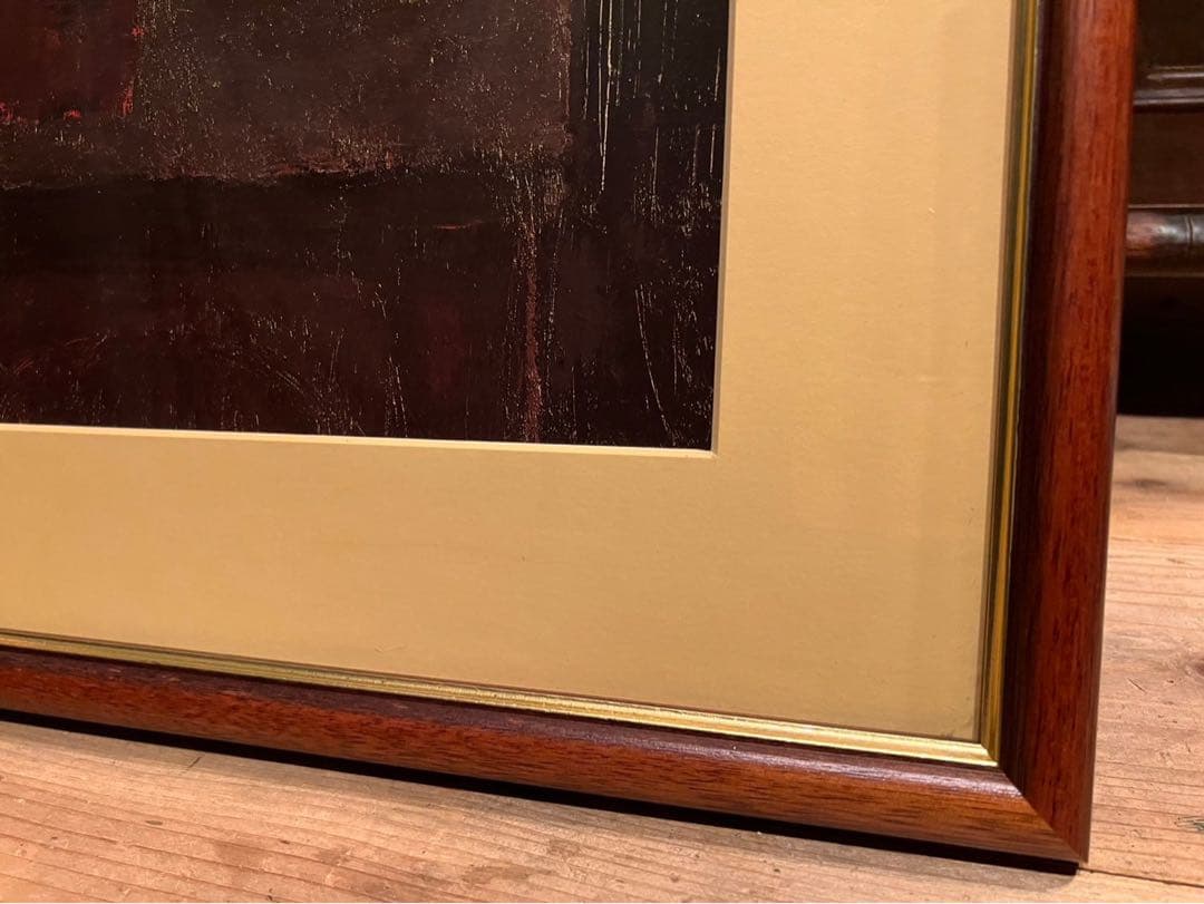 ベルナール カトラン リトグラフ 鉢植えの花 絵画 額縁 アート インテリア