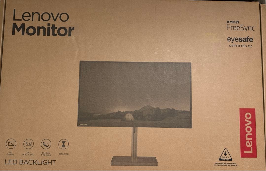 Lenovo 4kモニター 28インチ　L28u-35