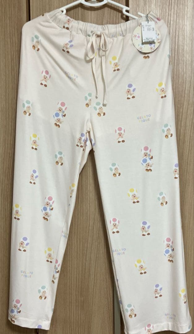 最終価格！ジェラピケ　スーパーマリオ　キノピオ　半袖Ｔ、長パンツセット