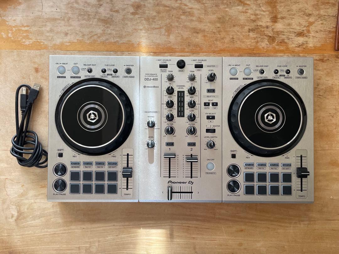 Pioneer DDJ-400 DJコントローラー　限定カラー　シルバー