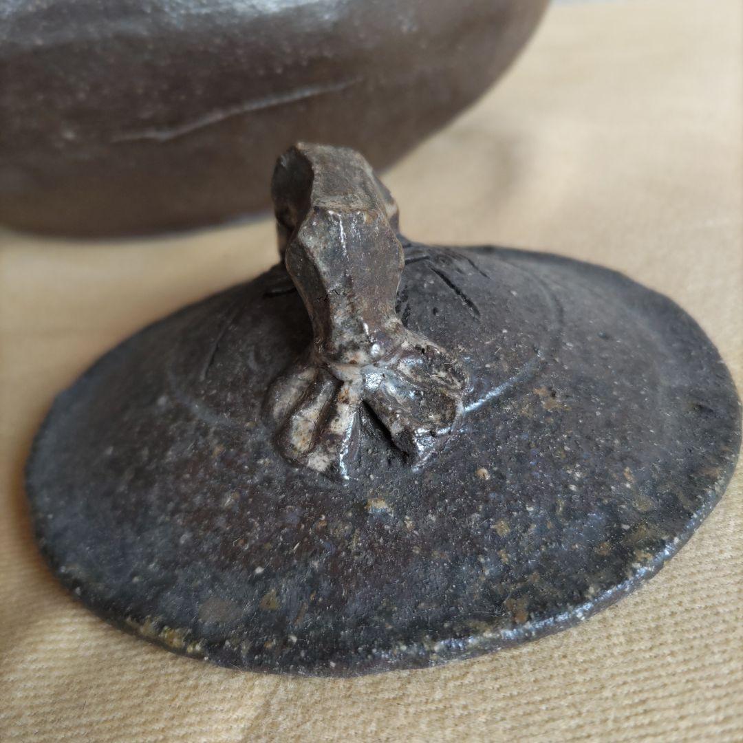 常滑焼　保崖作　手付き土瓶　H67