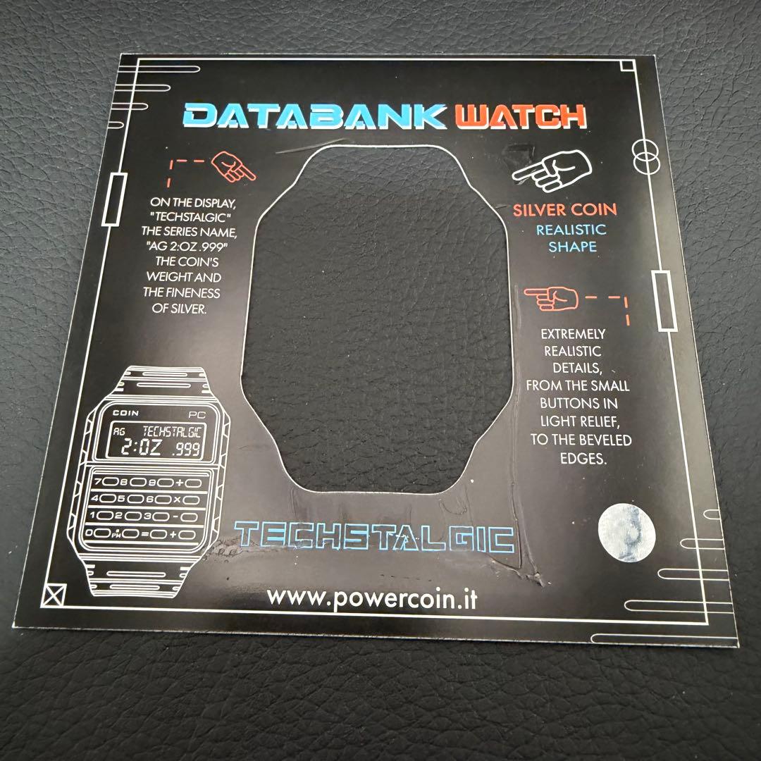 銀貨 電卓付腕時計 プルーフ 2オンス 2oz 特殊形状 パッキング未開封