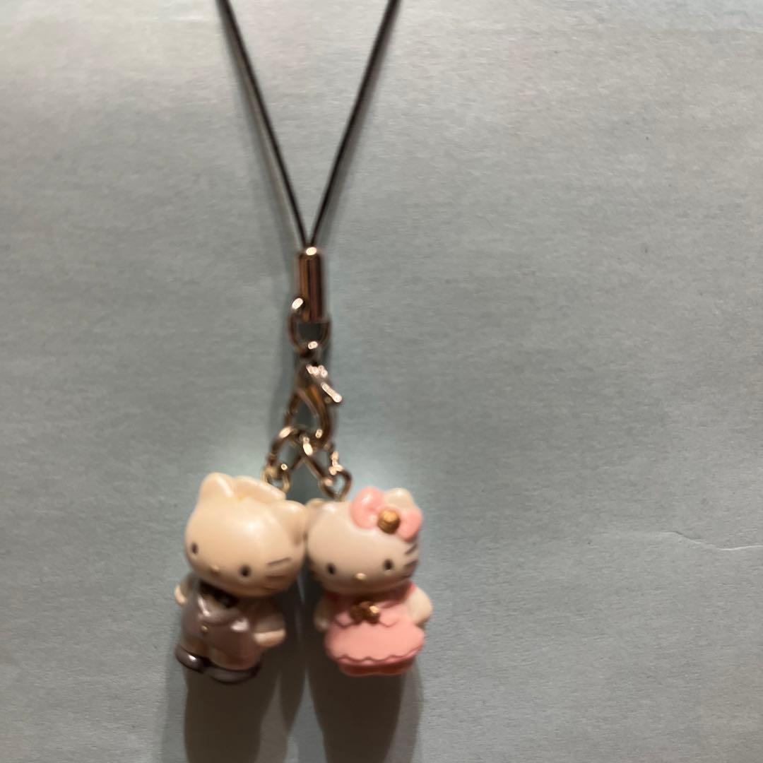 ハッピー激レア❤️2000年-2001年❤️キティのペア根付❤️