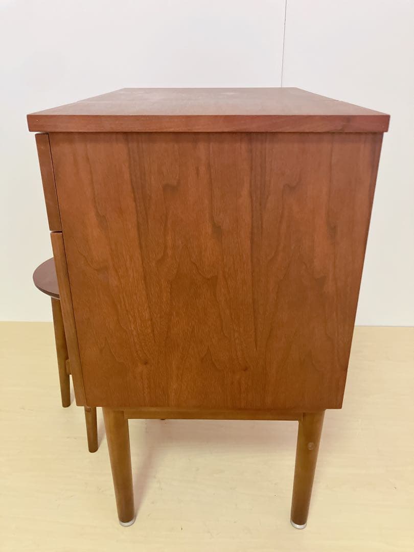 ウォールナット　ドレッサー＆チェア　コスメワゴン　デスク　チェア