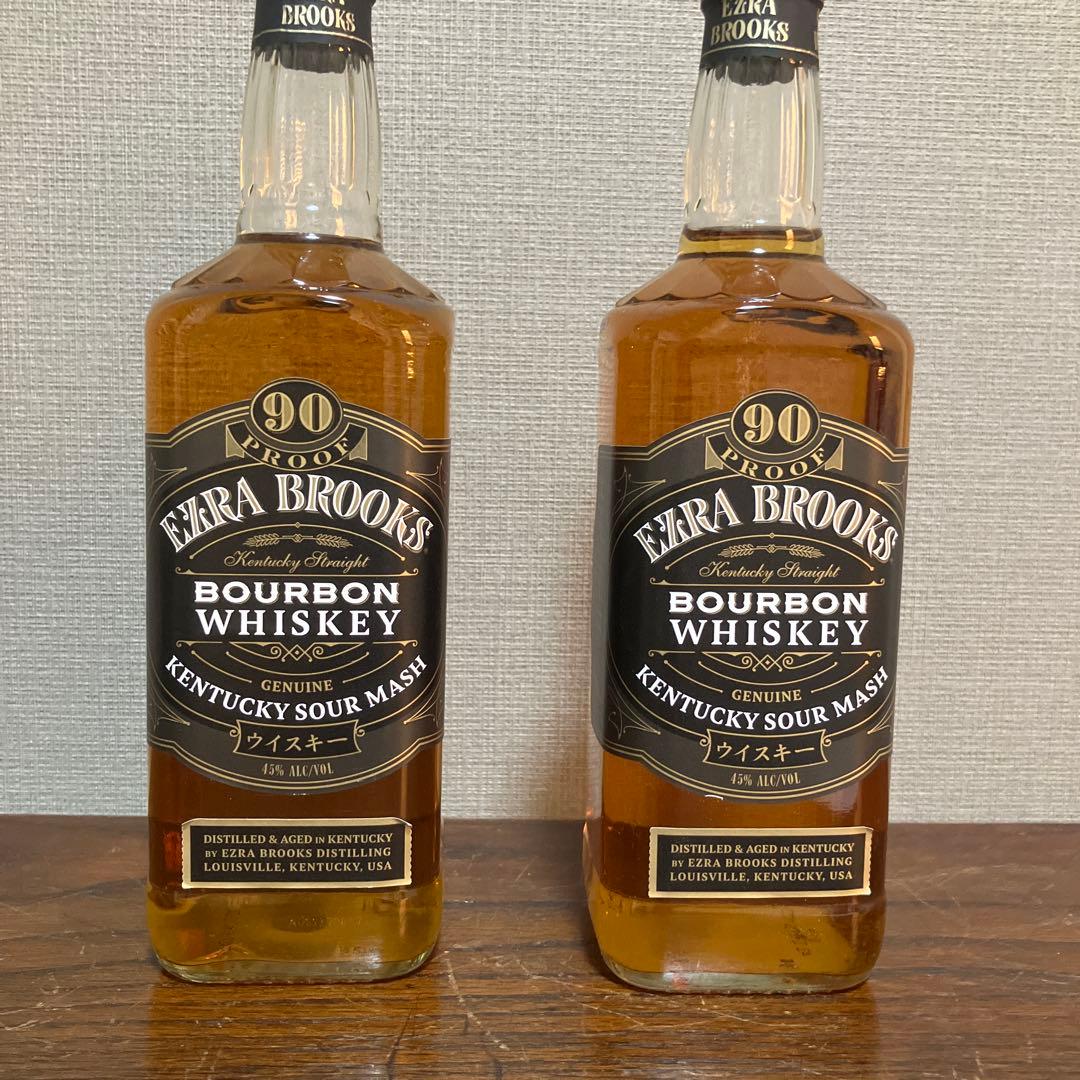 エズラ ブルックス ブラック 45% 750ml 90プルーフ　2本