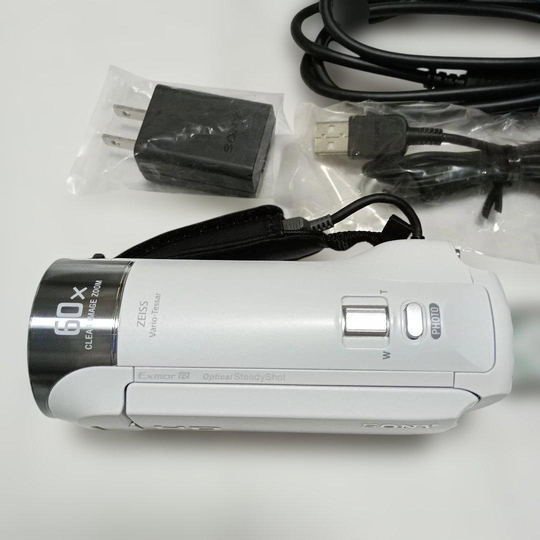 ★超美品★ SONY HDR-CX470 ビデオカメラ ホワイト　未使用に近い