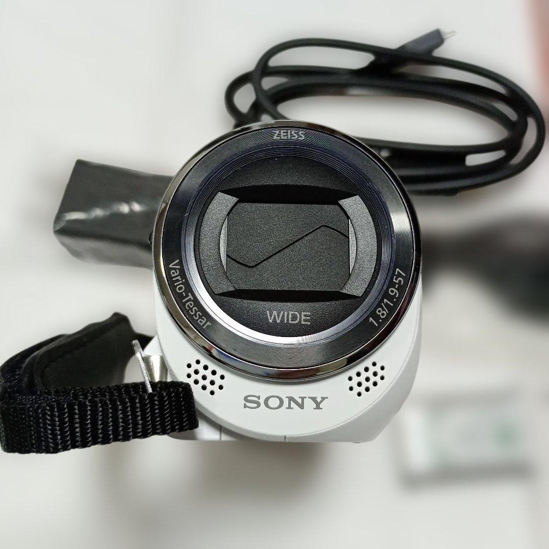 ★超美品★ SONY HDR-CX470 ビデオカメラ ホワイト　未使用に近い