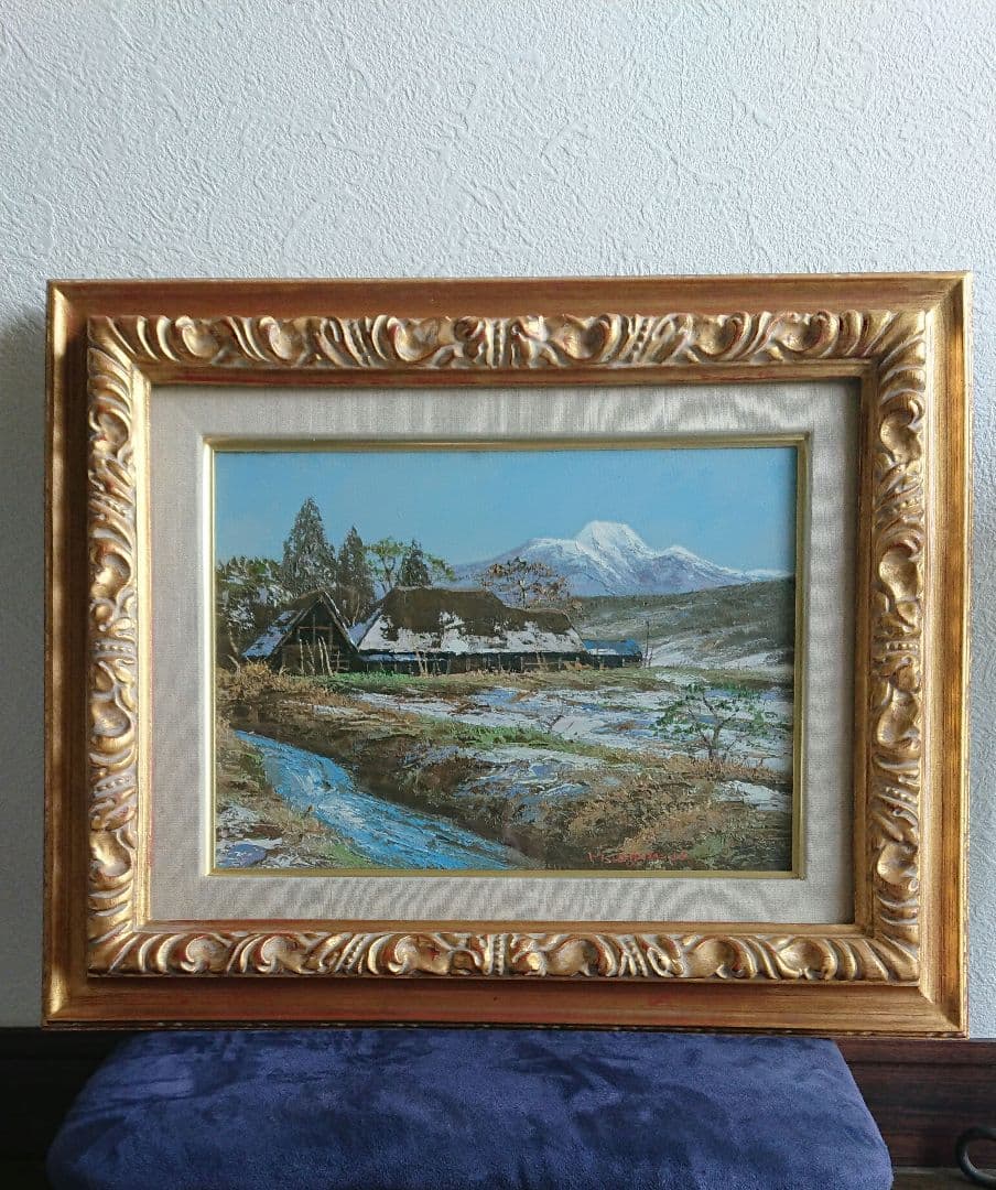 冬の妙高山麓 小川久雄画