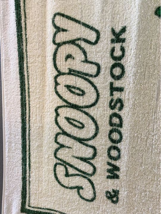 古着 ビンテージ 70s スヌーピー ウッドストック バスタオル タオル 美品