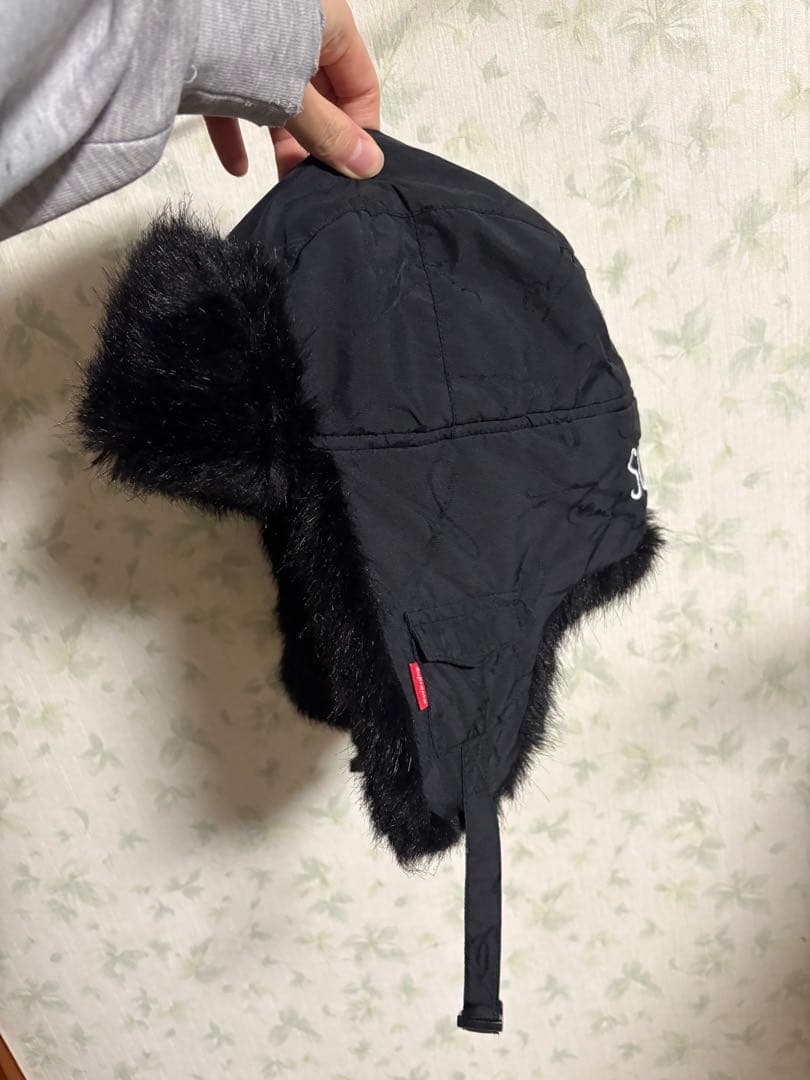supreme フライトキャップ　ブラック