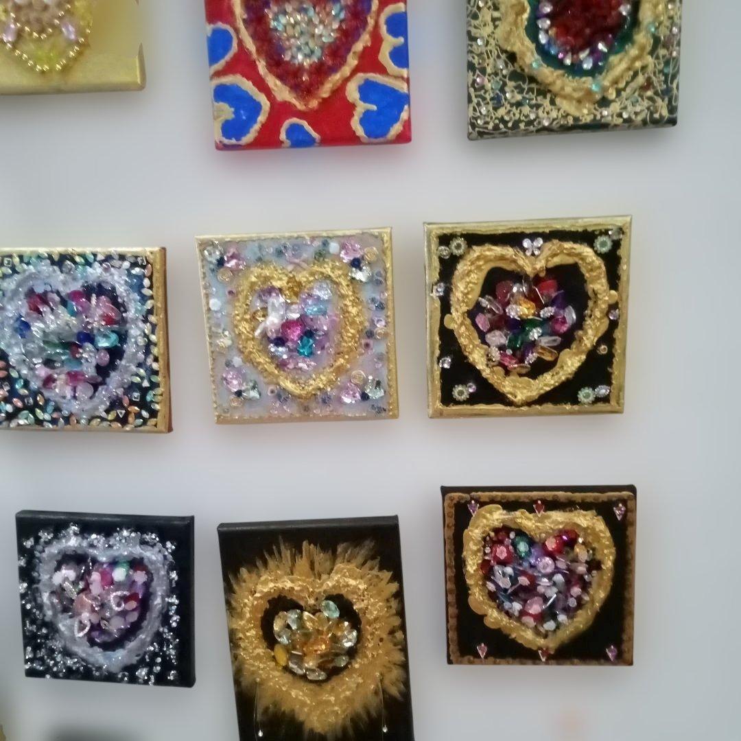 壁掛けアート　ハートアートシリーズ二枚セット割引き価格