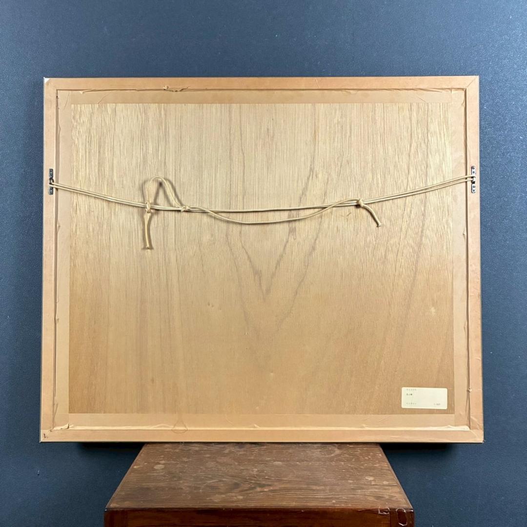 美品 ポール・アイズピリ「夕暮れの蝶」リトグラフ 直筆サイン入り 額縁入り