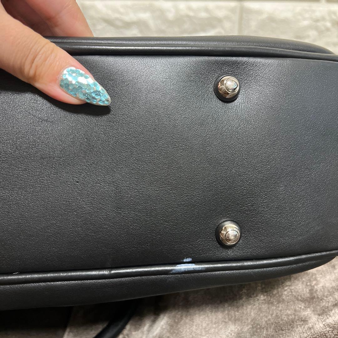 TOD'S トッズ レザービジネスバッグ ハンドバッグ 本革 2WAY 黒色