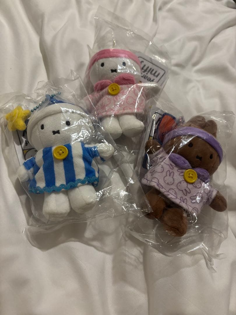 タイ限定⭐︎新品未開封 パジャマミッフィーちゃん 70th ぬいぐるみ 3点セット