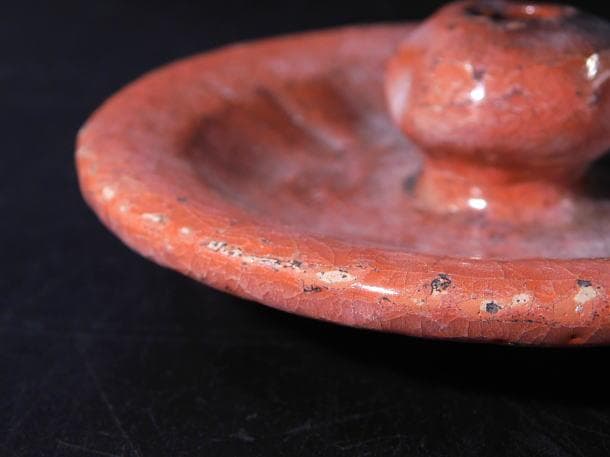 【茶道具　赤楽　瓢形　水指】