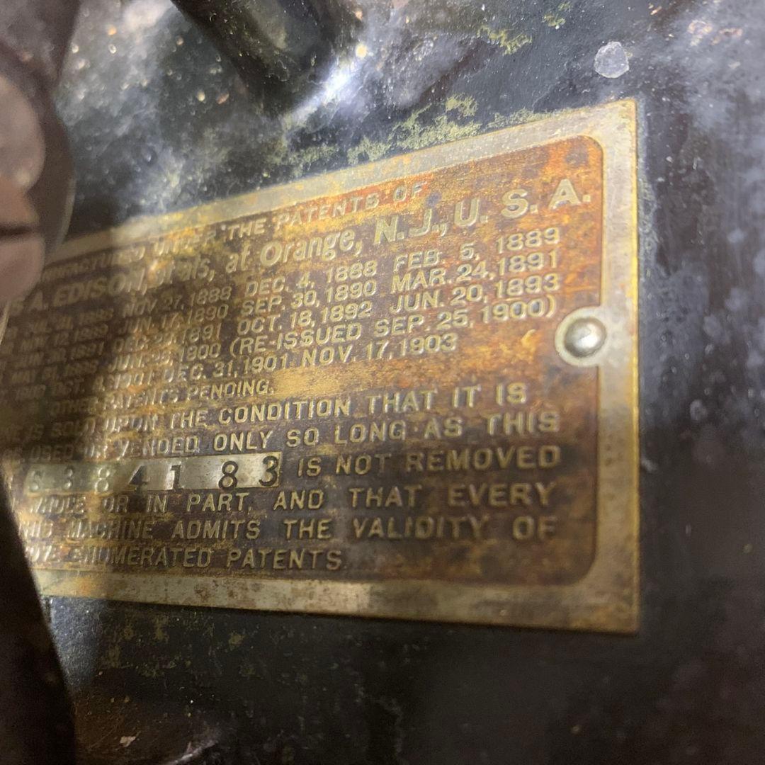 K637 エジソン Edison 蓄音機 ※現状品