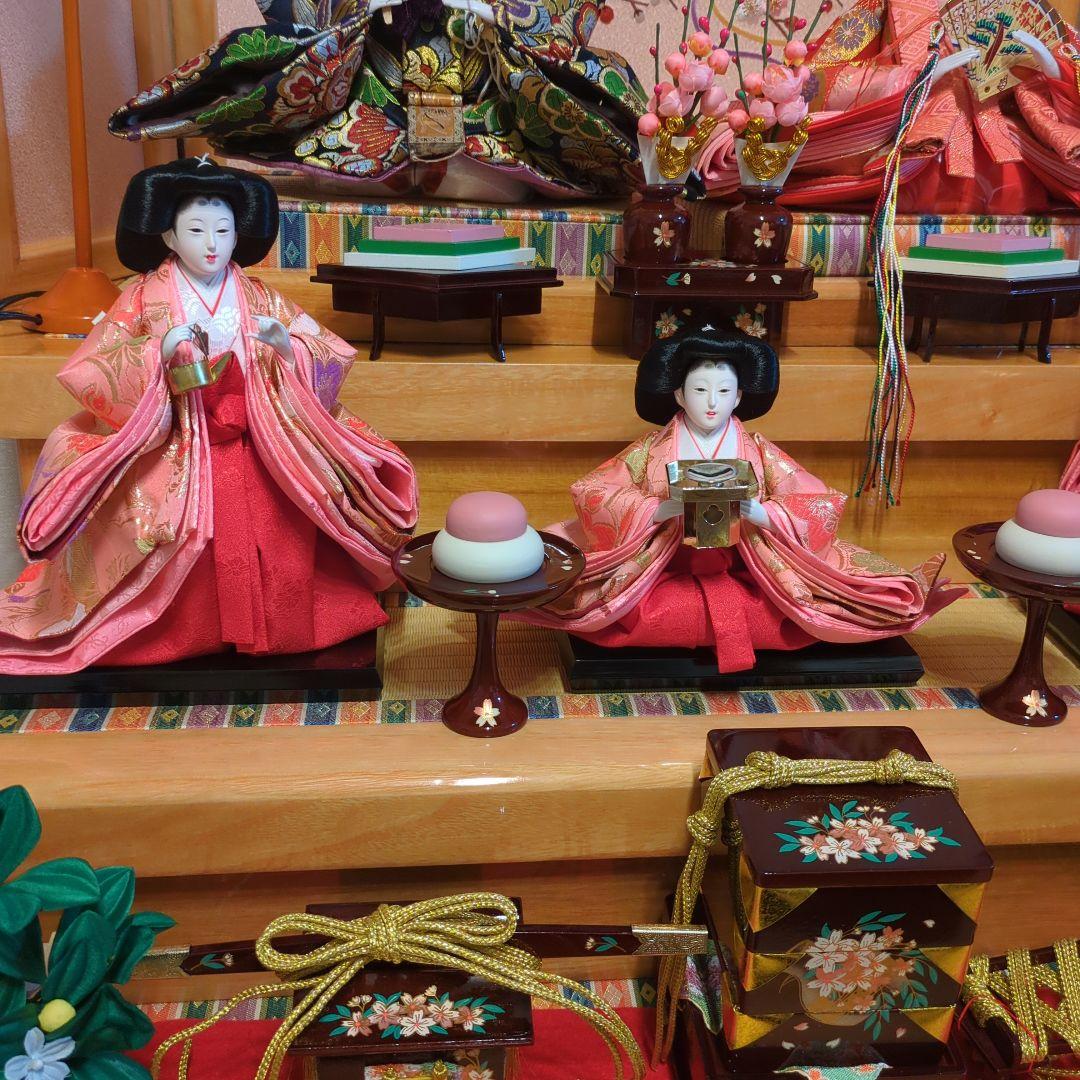 ゆきのぼ　雛人形 三段飾り(お人形のみ)