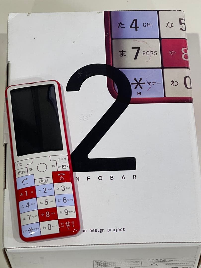 INFOBAR2 ニシキゴイ　外箱と付属品とオマケ付　起動確認済　インフォバー2