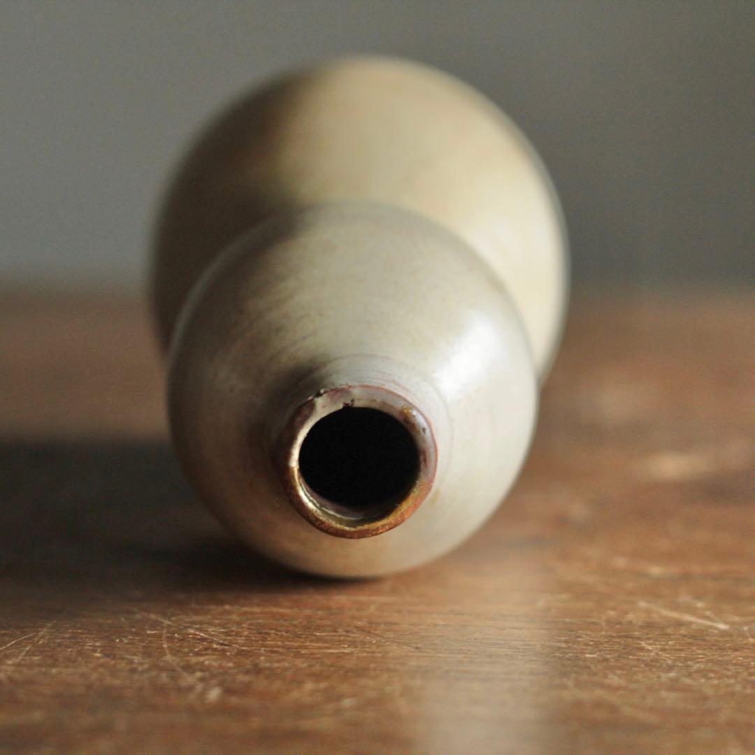 白丹波的 瓢形 白釉徳利 酒器 古美術 古道具 アンティーク