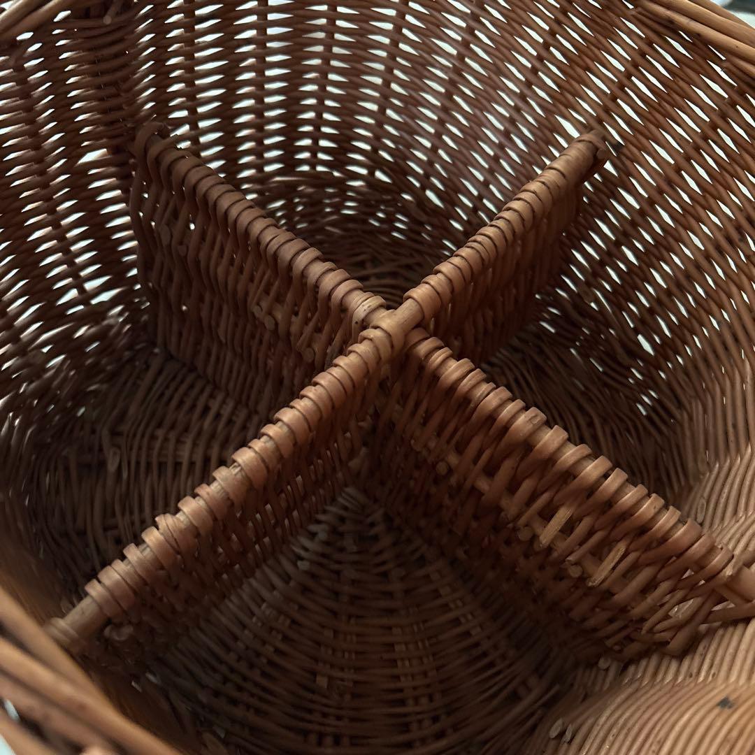 フランス　アンティーク　ヴィンテージ　パニエ　かご　ワインラック